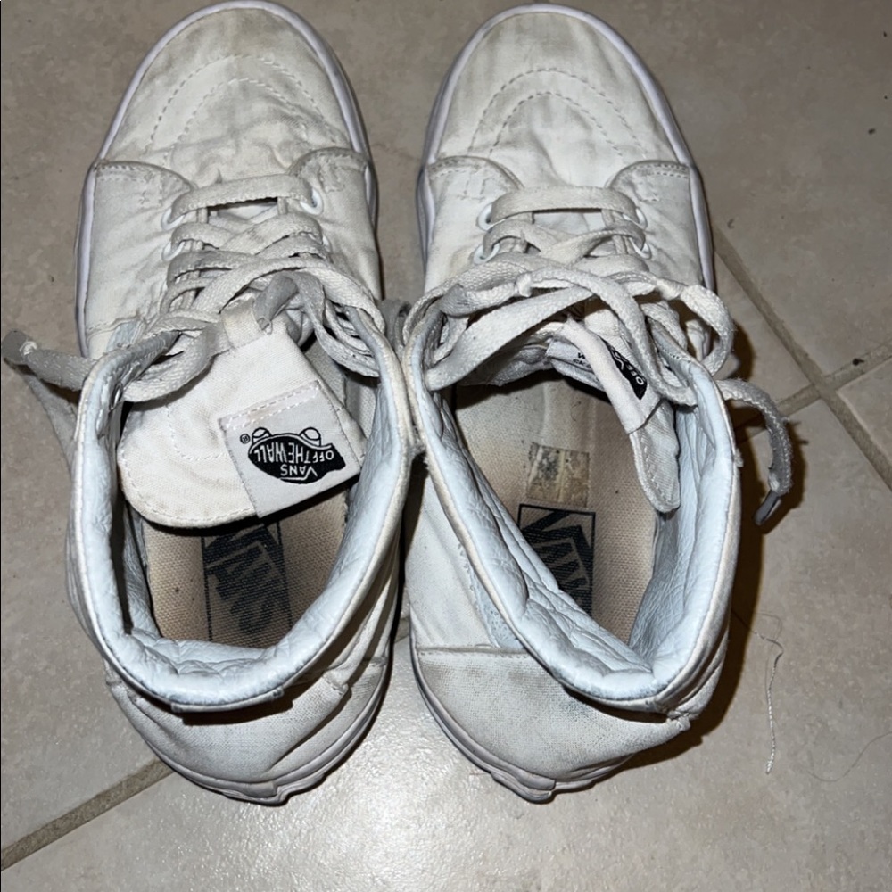 white high top vans